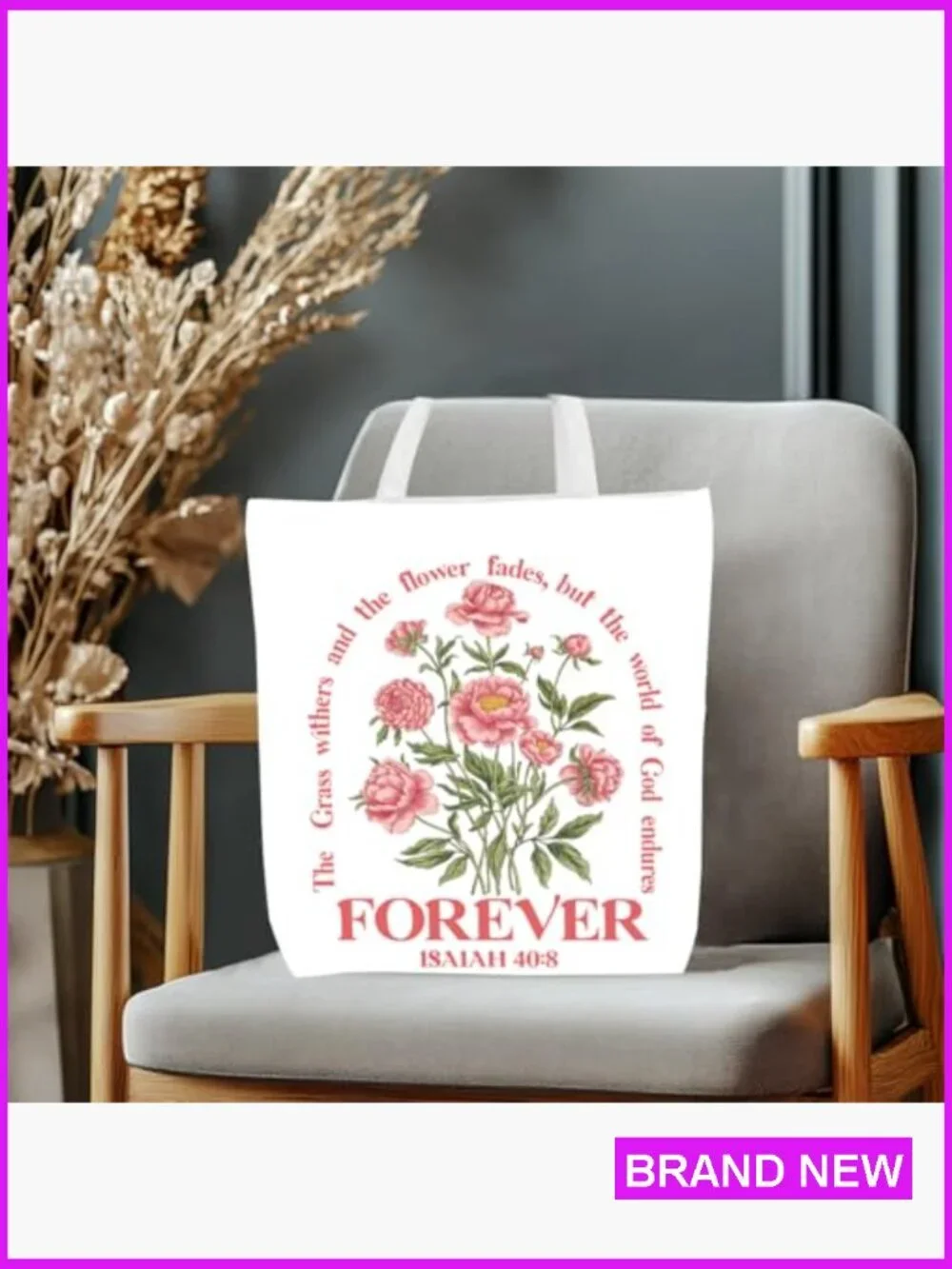 Canvas Tote Bag Reusable Grocery Shopping Gift Yoga Tote Shoulder Bag